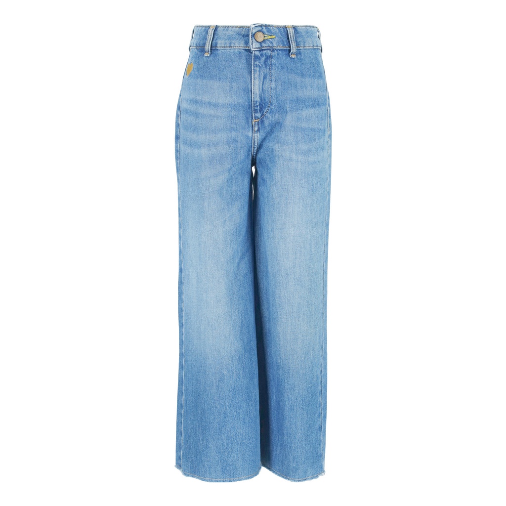 Wide leg jeans fille