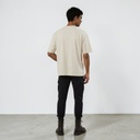 T-shirt homme oversized manches courtes متملح