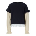 Sweat fille avec volants