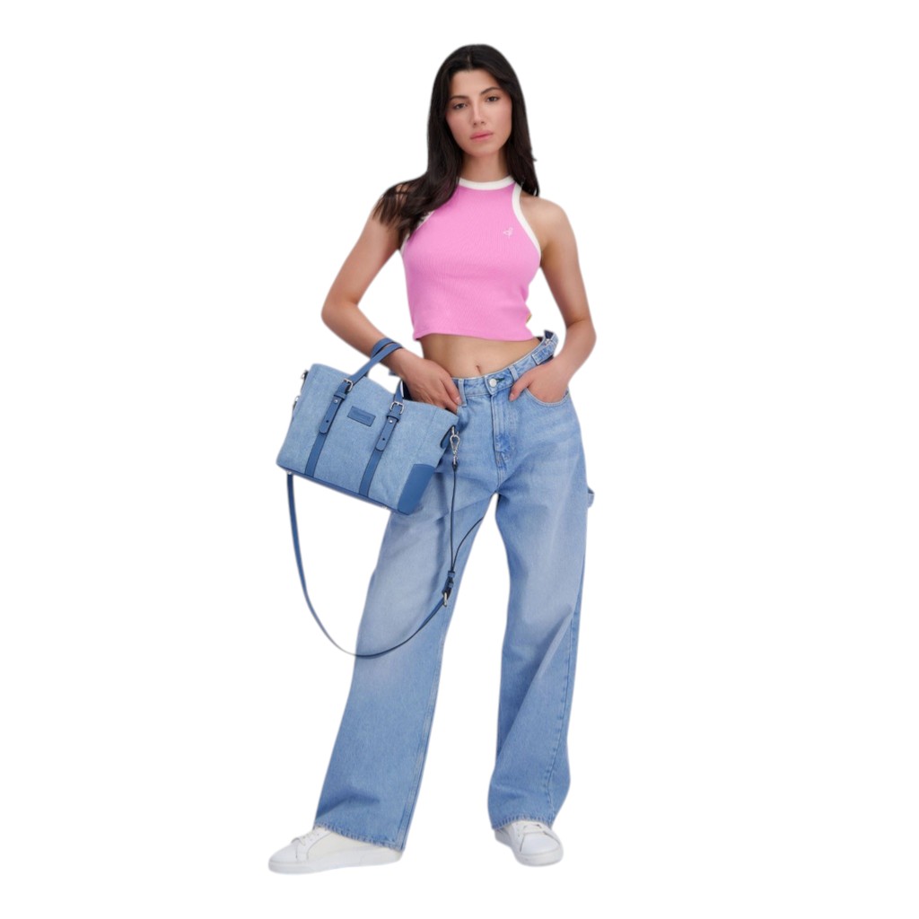 Top côtelé femme avec broderie