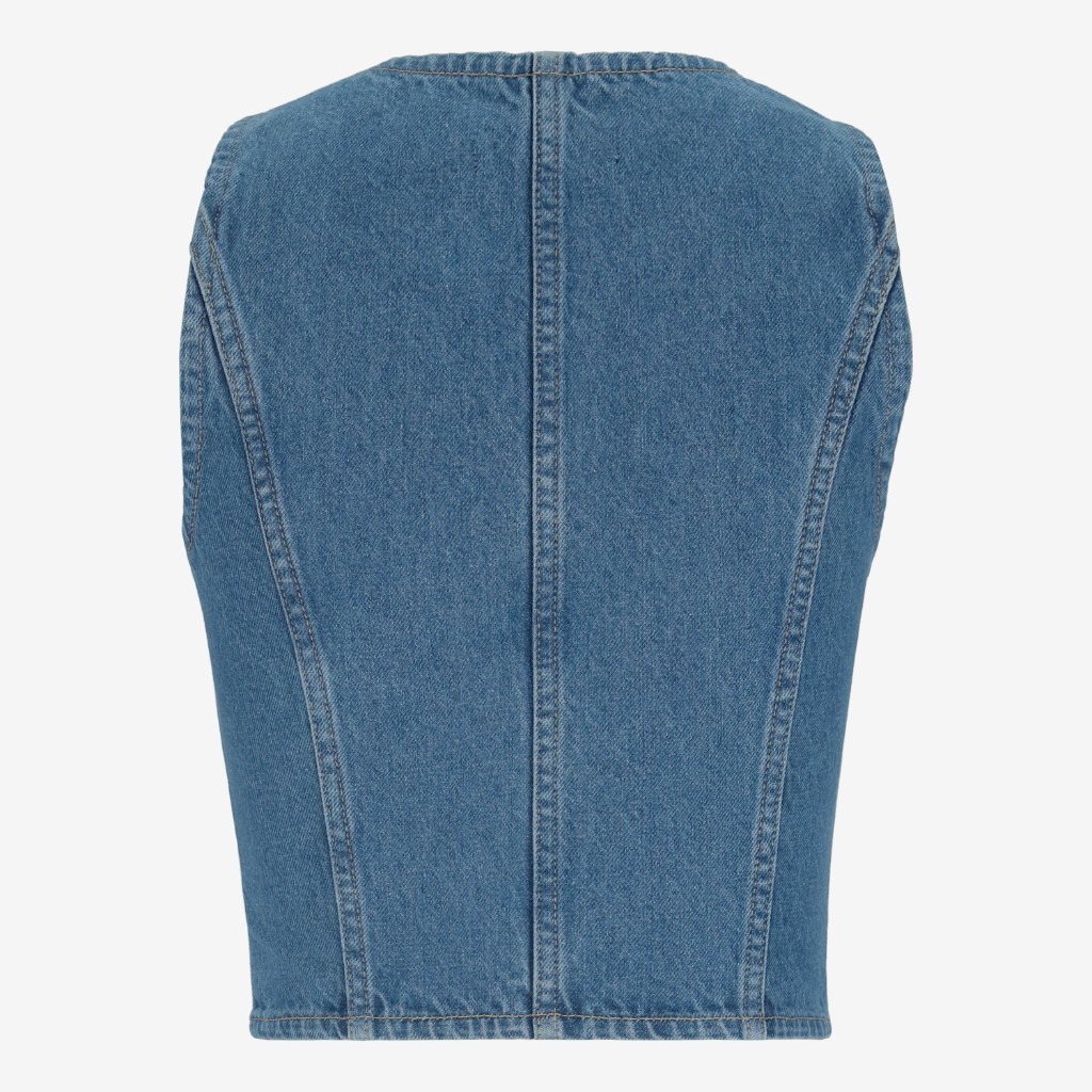 Gilet femme sans manches en jeans Ghalia 3.0