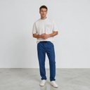 Sweat homme manches courtes avec poche soufflet imprimé feuille