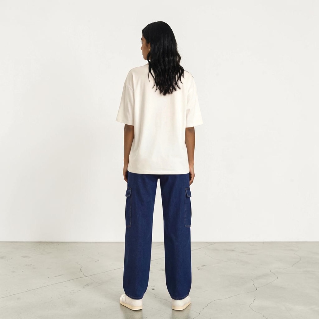 T-shirt femme sur taille avec boutons pression  CHEWING GUM