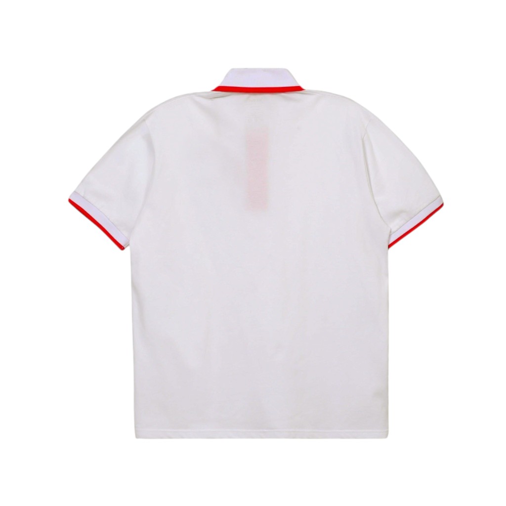 Polo homme manches courtes avec broderie et patte contrasté