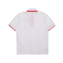 Polo homme manches courtes avec broderie et patte contrasté