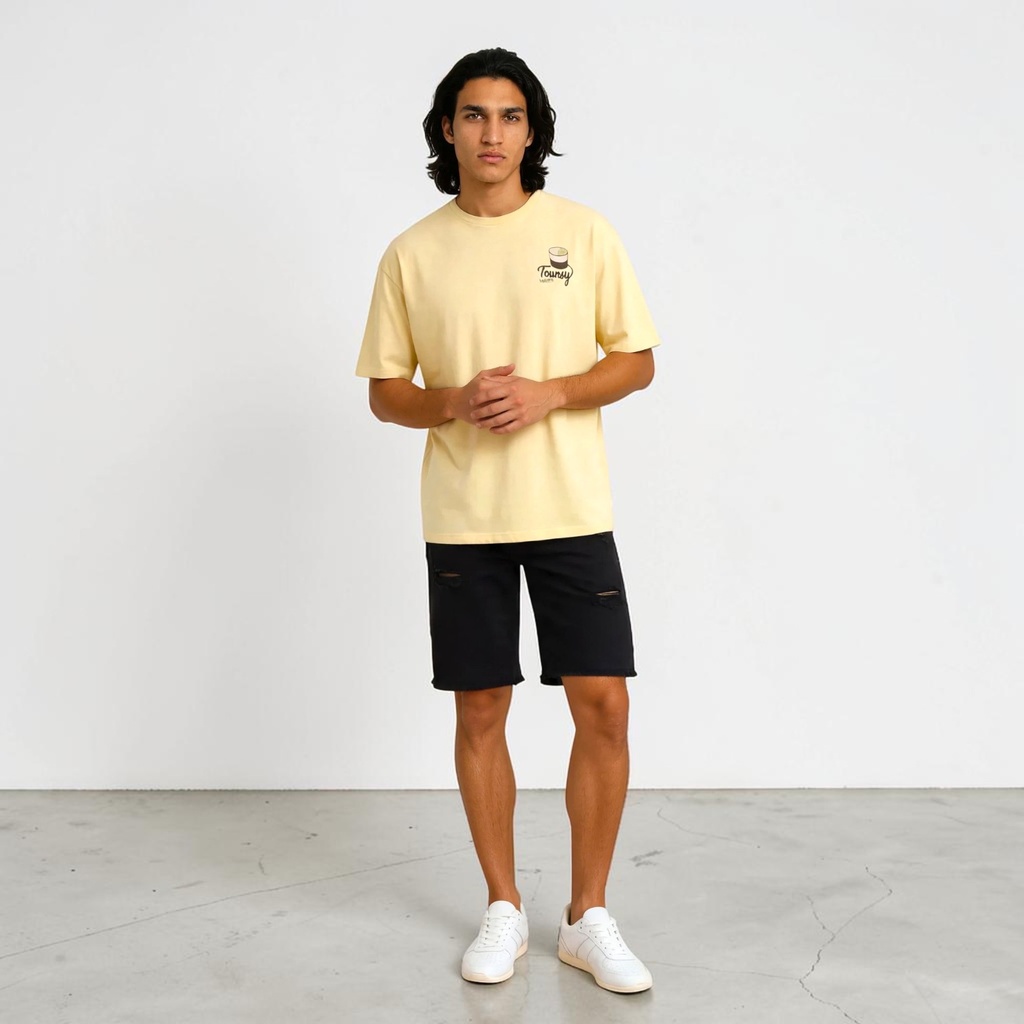 T-shirt oversized homme manches courtes Tounsy