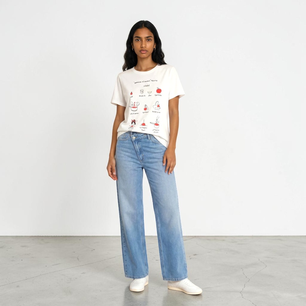 T-shirt femme manches courtes Pomme D’amour