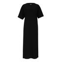 Robe maxi femme manches courtes avec broderie
