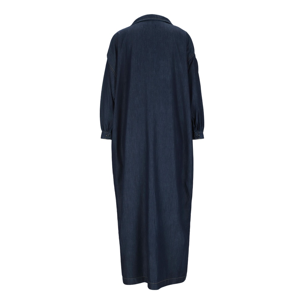 Robe jebba femme avec broderie en jeans