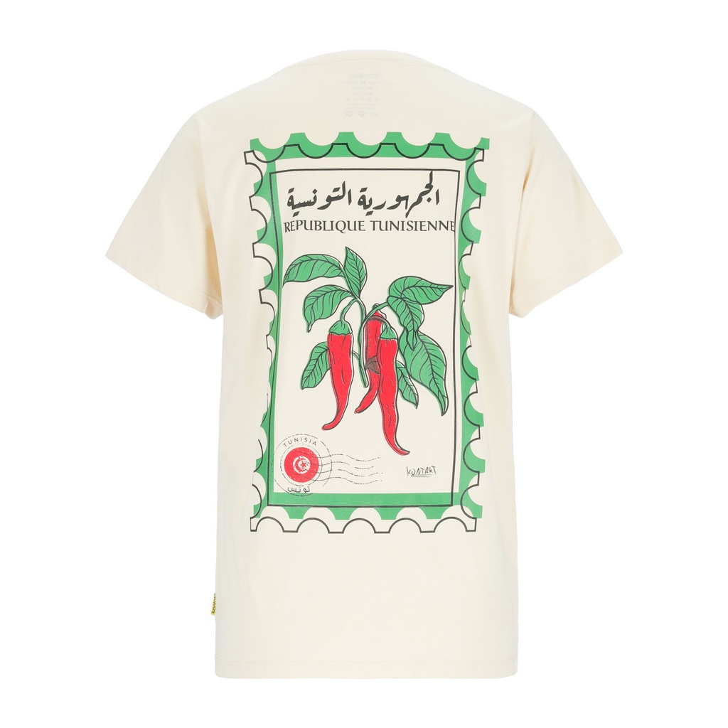 T-shirt femme manches courtes الجمهورية التونسية