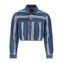 Veste bi-couleurs oversized unisexe en jeans UPCYCLING METHODS - TUNIS FASHION WEEK 2024
