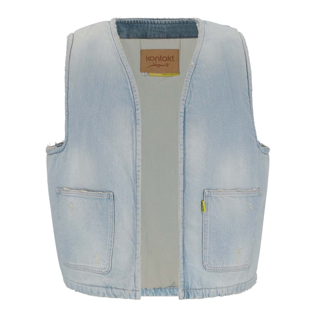 Workwear Farmla unisexe matelassé en jeans Heavy Used Effect TNFW