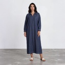 Robe jebba femme avec broderie en jeans