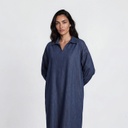 Robe jebba femme avec broderie en jeans