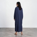 Robe jebba femme avec broderie en jeans
