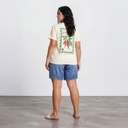 T-shirt femme manches courtes الجمهورية التونسية
