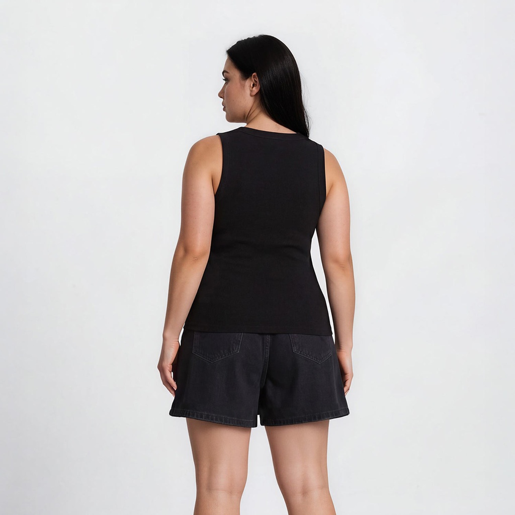 Top côtelé femme avec broderie