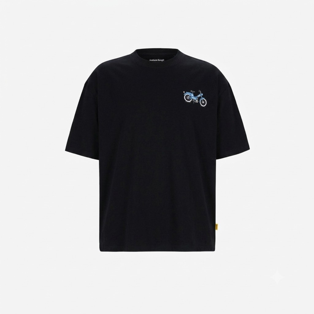 T-shirt oversized homme manches courtes موبيلات زرقة