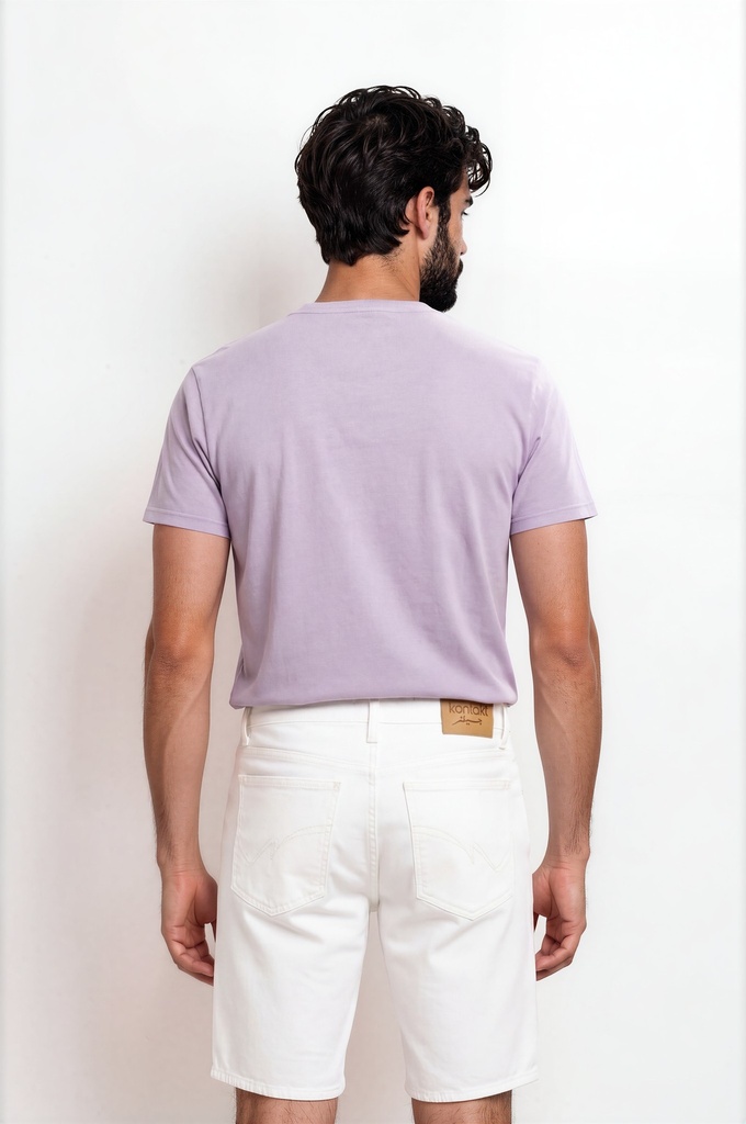 T-shirt unisexe manches courtes délavé  BAZ تو تسلك