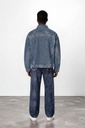 Veste oversized unisexe en jeans Heavy Used Effect - TUNIS FASHION WEEK 2024