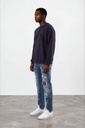 Sweat unisexe oversized avec déchirure  Heavy Used Effect - TUNIS FASHION WEEK 2024