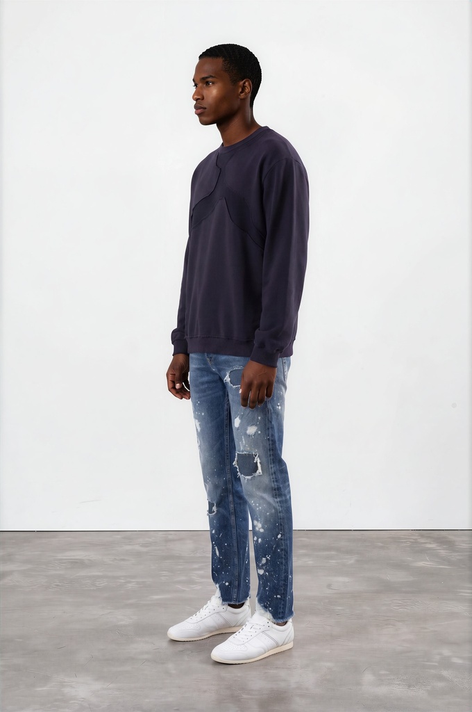 Regular jeans unisexe Heavy Used Effect - TUNIS FASHION WEEK 2024