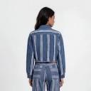 Veste bi-couleurs oversized unisexe en jeans UPCYCLING METHODS - TUNIS FASHION WEEK 2024