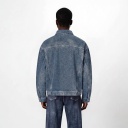 Veste oversized unisexe en jeans Heavy Used Effect - TUNIS FASHION WEEK 2024
