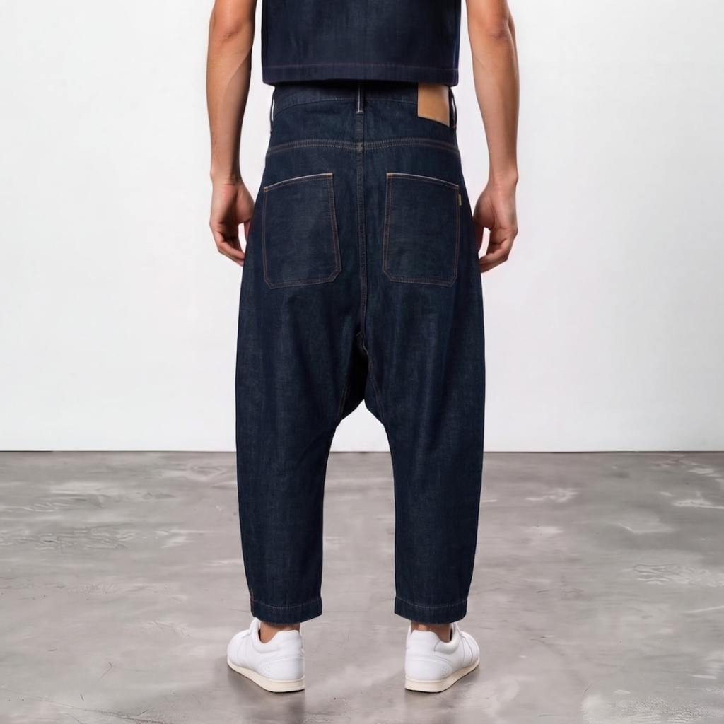 Sarouel unisexe en jeans  Selvedge And Raw Look TNFW