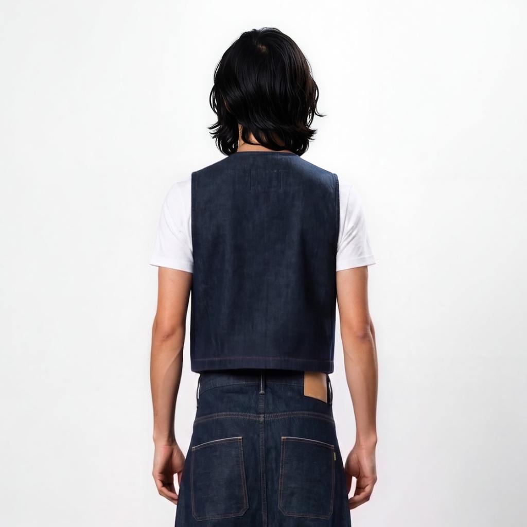 Workwear Farmla unisexe matelassé en jeans Selvedge And Raw Look - TUNIS FASHION WEEK 2024