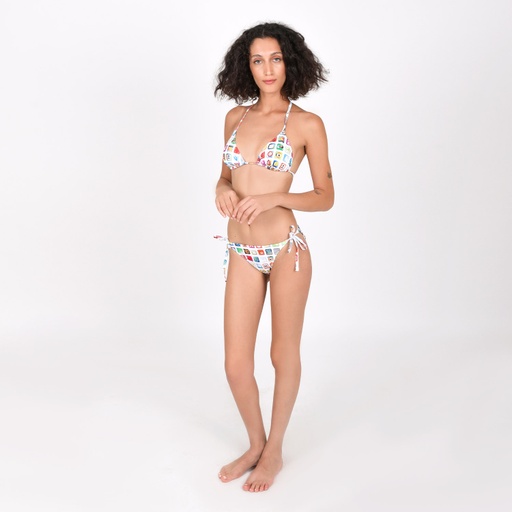 [05-010-13-006-K020-L] Bikini femme imprimé applications (L)