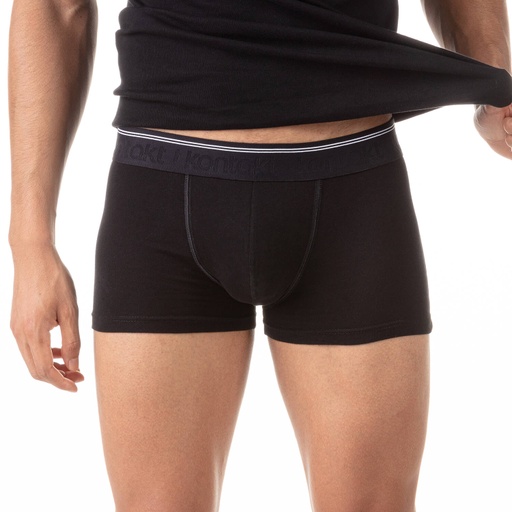 [05-010-06-020-K040-L] Shorty homme en coton pur (Noir, L)