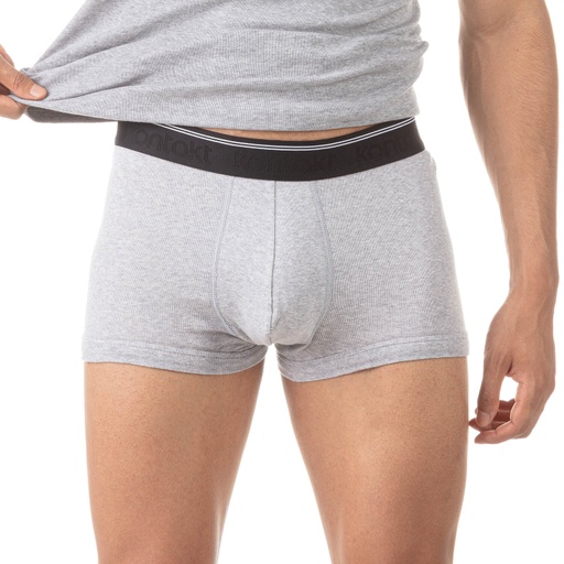 [05-010-06-020-K025-L] Shorty homme en coton pur (Gris Chiné, L)