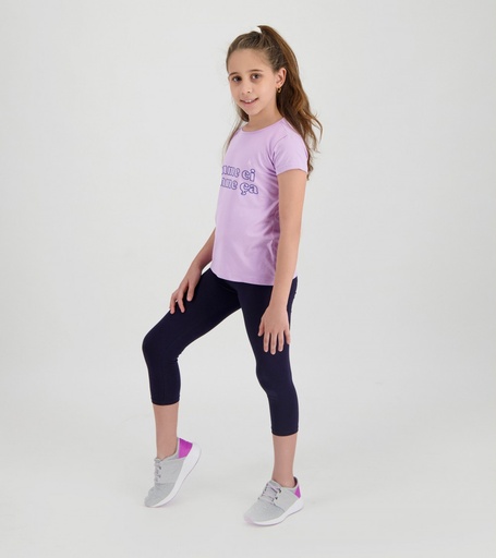 [05-010-37-013-K015-10A] Legging capri fille (Bleu Marine, 10A)