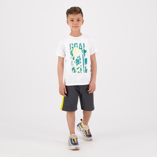 [05-010-02-381-K000-10A] T-shirt garçon manches courtes GOAL (Blanc, 10A)