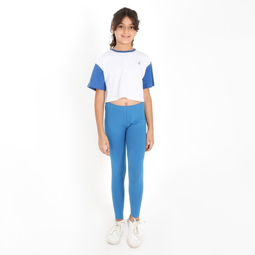 [05-010-37-002-K010-10A] Legging fille basic (Bleu, 10A)