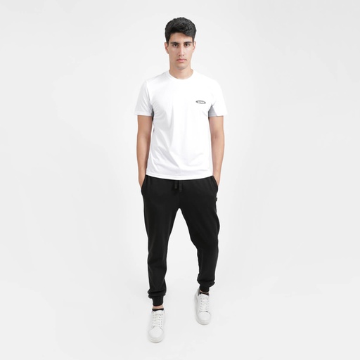 [05-010-02-426-K000-3XL] T-shirt de sport homme manches courtes avec logo (Blanc, 3XL)