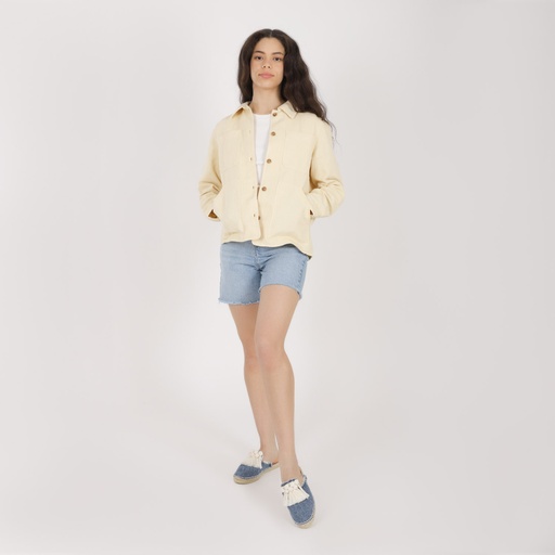 Veste workwear femme en lin