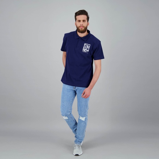 [05-010-15-032-K015-3XL] Polo homme manches courtes CALLIGRAPHIE (Bleu Marine, 3XL)