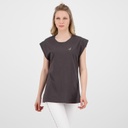 T-shirt femme sans manches avec broderie