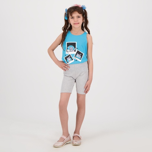 [05-010-97-002-K595-10A] Ensemble fille débardeur et cycliste POLAROID CHAT (10A)