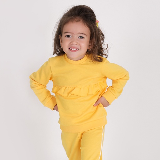 [05-010-36-079-K033-12M] Sweat bébé avec volant (12M)