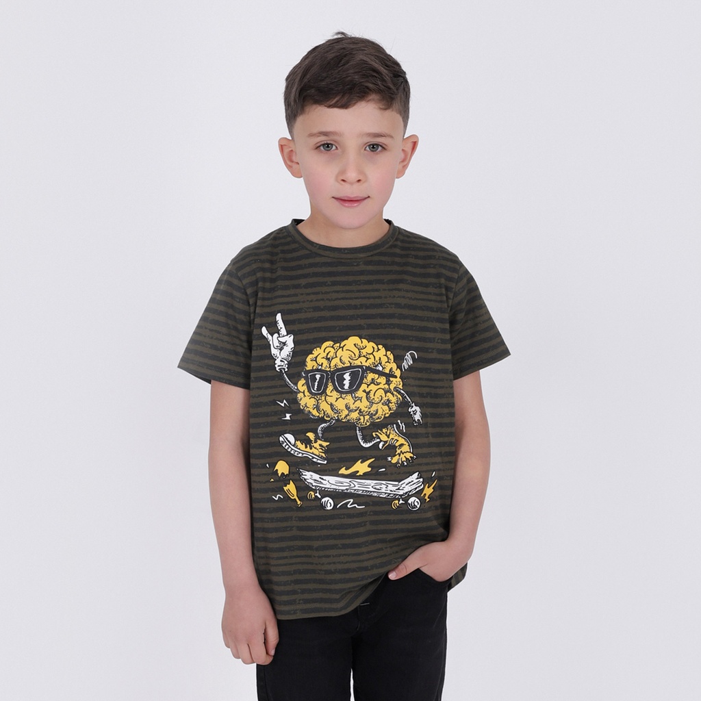 T-shirt garçon manches courtes SKATE BRAIN
