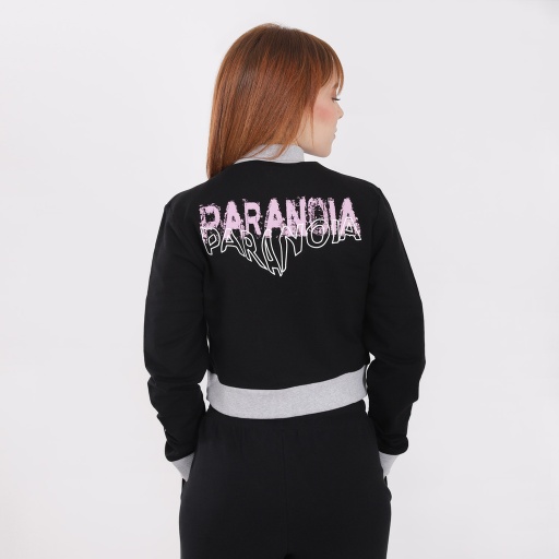 [05-010-10-014-K259-L] Veste teddy crop femme en molleton PARANOIA (L)