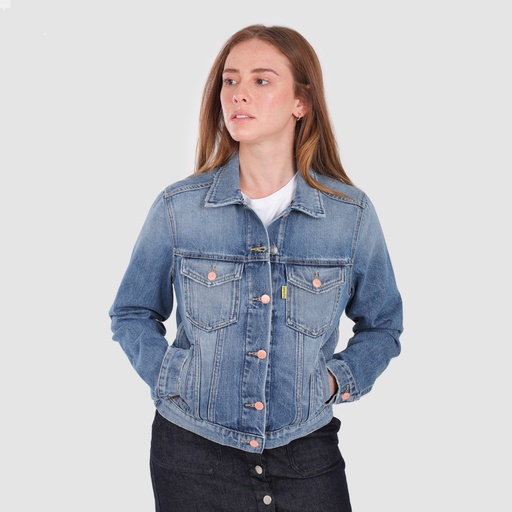 [01-010-10-045-K489-L] Regular jacket femme en jeans - KENZ (L)