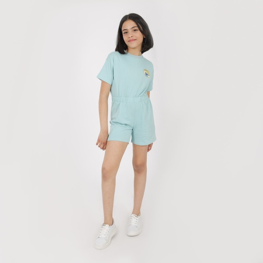 [05-010-77-004-K399-10A] Combishort fille avec élastique à la taille avec patch (10A)