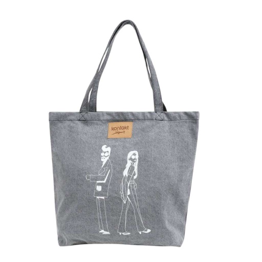 [01-010-31-004-K485-U] Tote bag en jeans DALI &amp; KINDA (Jeans Gris)
