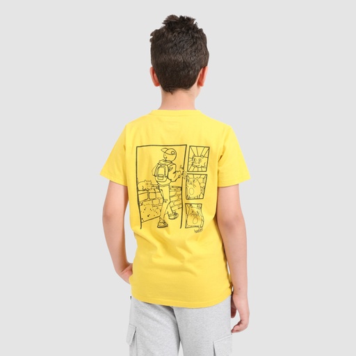 [05-010-02-272-K033-10/12A] T-shirt garçon manches courtes BD CHAT (10/12A)