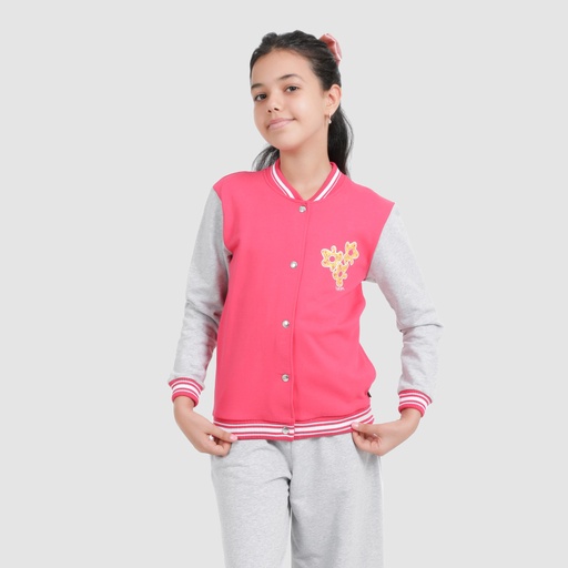 [05-010-90-009-K831-10/12A] Bombers fille FLEURS (10/12A)