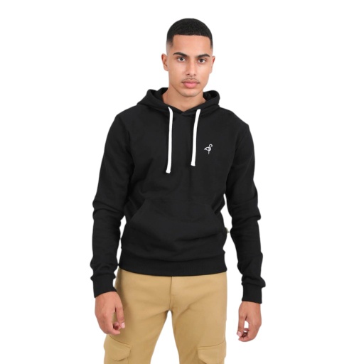 [05-010-43-045-K040-L] Hoodie homme avec broderie (Noir, L)